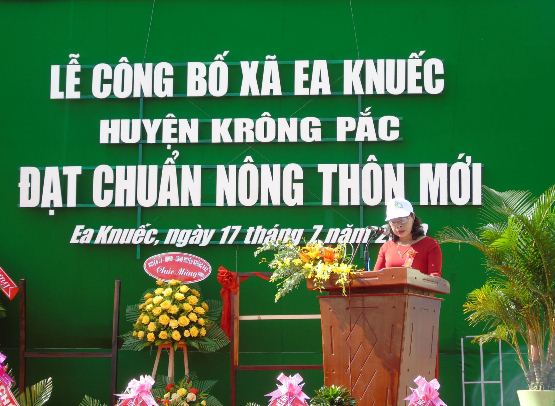 Đắk Lắk: Lễ công nhận xã Ea Knuếc, huyện Krông Pắc đạt chuẩn nông thôn mới